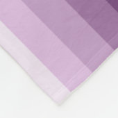 Couverture Polaire Bandes d'ombre prune violette (Coin)