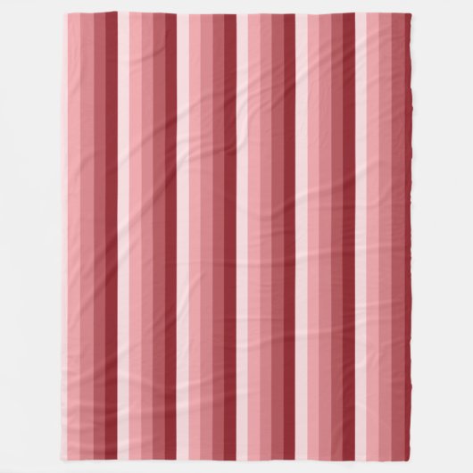 Couverture Polaire Bandes d'ombre rouges (Devant)