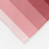 Couverture Polaire Bandes d'ombre rouges (Coin)