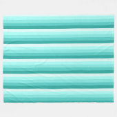 Couverture Polaire Bandes d'ombre turquoise (Devant (Horizontal))