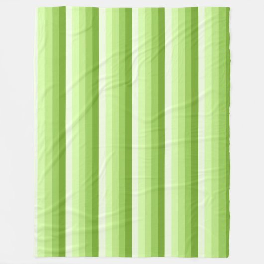 Couverture Polaire Bandes d'ombre vert citron (Devant)