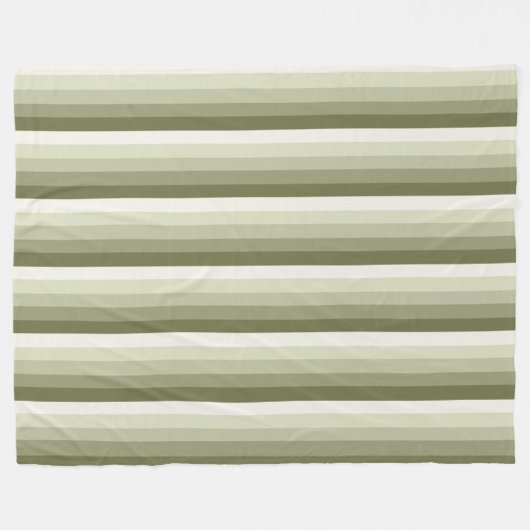 Couverture Polaire Bandes d'ombre vert olive (Devant (Horizontal))