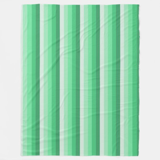 Couverture Polaire Bandes d'ombre vertes (Devant)