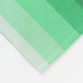 Couverture Polaire Bandes d'ombre vertes (Coin)