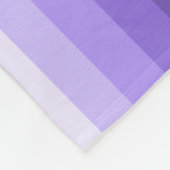 Couverture Polaire Bandes d'ombre violette (Coin)