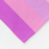Couverture Polaire Bandes Et Lèvres Violettes (Coin)