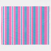 Couverture Polaire Bandes et Pois (Devant (Horizontal))