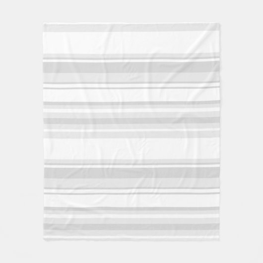 Couverture Polaire Bandes gris clair (Devant)