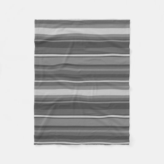 Couverture Polaire Bandes grises (Devant)