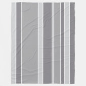 Couverture Polaire Bandes grises (Devant)