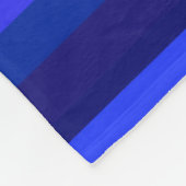 Couverture Polaire Bandes horizontales bleues (Coin)