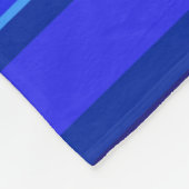 Couverture Polaire Bandes horizontales bleues (Coin)