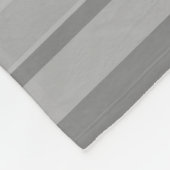 Couverture Polaire Bandes horizontales grises (Coin)