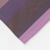 Couverture Polaire Bandes horizontales mauves (Coin)
