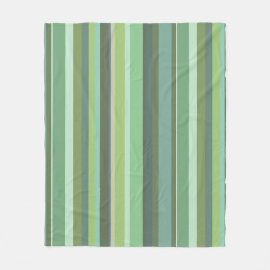 Couverture Polaire Bandes horizontales vert olive (Devant)