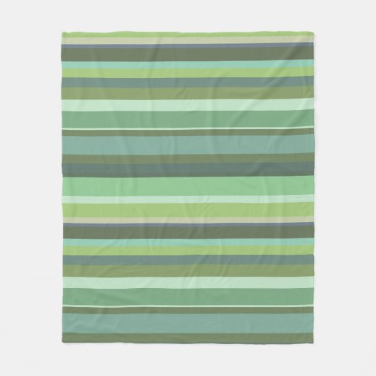 Couverture Polaire Bandes horizontales vert olive (Devant)