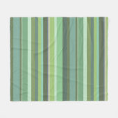 Couverture Polaire Bandes horizontales vert olive (Devant (Horizontal))