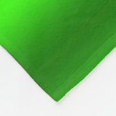 Couverture Polaire Bandes horizontales vertes et rouges (Coin)