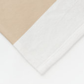 Couverture Polaire Bandes inégales - Blanc, Sable et Vert Palm (Coin)