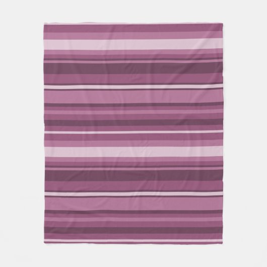 Couverture Polaire Bandes mauves (Devant)