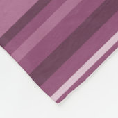 Couverture Polaire Bandes mauves (Coin)
