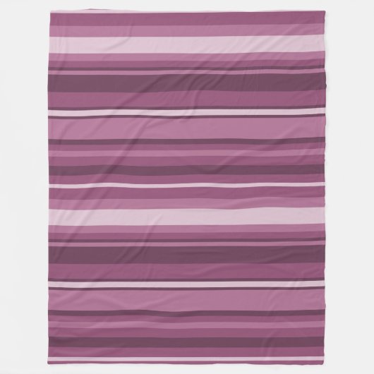 Couverture Polaire Bandes mauves (Devant)