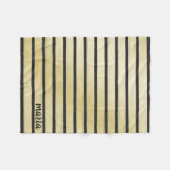 Couverture Polaire Bandes noires (Devant (Horizontal))