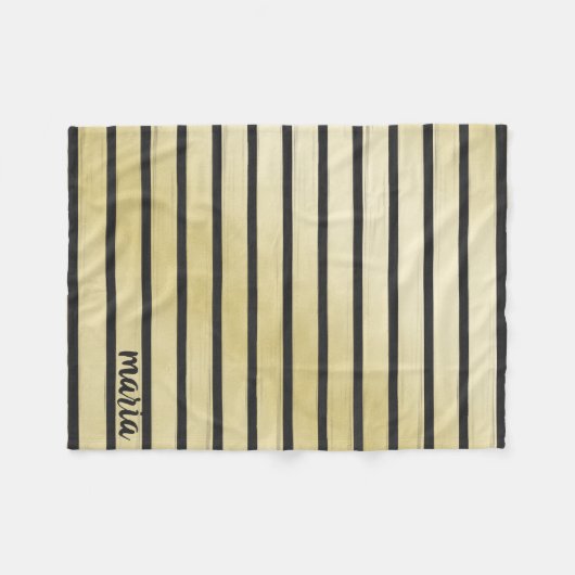 Couverture Polaire Bandes noires (Devant (Horizontal))