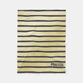 Couverture Polaire Bandes noires (Devant)