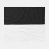 Couverture Polaire Bandes noires et blanches (Devant (Horizontal))