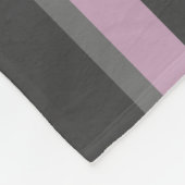 Couverture Polaire Bandes noires, grises et blanches (Coin)