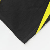 Couverture Polaire Bandes orange jaune Abstraites (Coin)