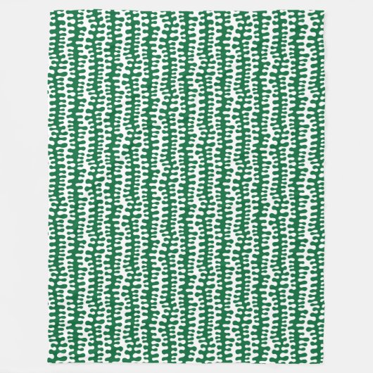 Couverture Polaire Bandes organiques - Vert forestier (Devant)