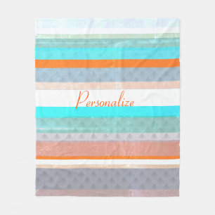 Couverture Polaire Bandes Patinées et ombrées personnalisées