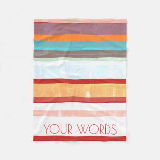 Couverture Polaire Bandes personnalisées (Devant)