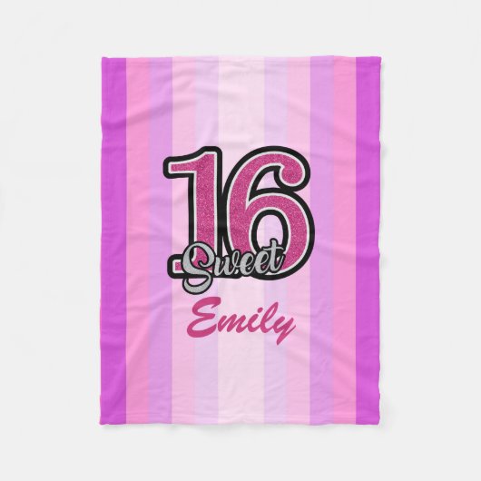 Couverture Polaire Bandes pourpres (Devant)