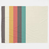 Couverture Polaire Bandes rétro classiques (Devant (Horizontal))
