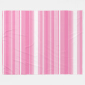 Couverture Polaire Bandes roses (Devant (Horizontal))