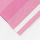 Couverture Polaire Bandes roses (Coin)
