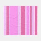 Couverture Polaire Bandes roses (Devant (Horizontal))