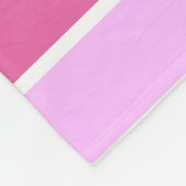 Couverture Polaire Bandes roses (Coin)