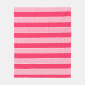 Couverture Polaire Bandes roses (Devant)