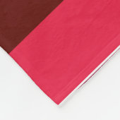 Couverture Polaire Bandes rouges (Coin)