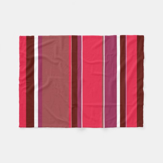 Couverture Polaire Bandes rouges (Devant (Horizontal))