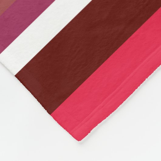 Couverture Polaire Bandes rouges (Coin)