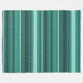 Couverture Polaire Bandes turquoises (Devant (Horizontal))