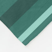 Couverture Polaire Bandes turquoises (Coin)