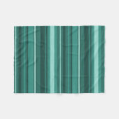 Couverture Polaire Bandes turquoises (Devant (Horizontal))