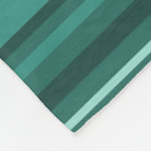 Couverture Polaire Bandes turquoises (Coin)