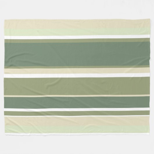 Couverture Polaire Bandes vert olive (Devant (Horizontal))
